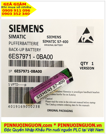 Pin S7-400; Pin Siemens S7-400; Pin nuôi nguồn Siemens S7-400 lithium 3.6v AA 2300mAh _Xuất xứ Đức